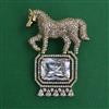 American Diamond Birds Brooch with Mehndi Plating