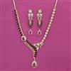 American Diamond Classic Necklace with 2 Tone Plating