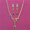 American Diamond Classic Necklace with 2 Tone Plating