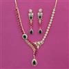 American Diamond Classic Necklace with 2 Tone Plating