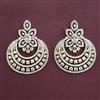 American Diamond Classic Earring with Rhodium Plating 2 Tone Plating Mehndi Plating
