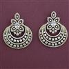 American Diamond Classic Earring with Rhodium Plating 2 Tone Plating Mehndi Plating