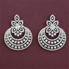 American Diamond Classic Earring with Rhodium Plating 2 Tone Plating Mehndi Plating