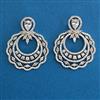 American Diamond Classic Earring with Rhodium Plating 2 Tone Plating