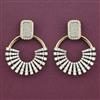 American Diamond Classic Earring with Rhodium Plating 2 Tone Plating Mehndi Plating