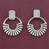 American Diamond Classic Earring with Rhodium Plating 2 Tone Plating Mehndi Plating