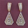 American Diamond Classic Earring with Rhodium Plating 2 Tone Plating Mehndi Plating
