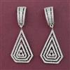 American Diamond Classic Earring with Rhodium Plating 2 Tone Plating Mehndi Plating