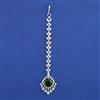 American Diamond Classic Tikka with Rhodium Plating