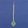 American Diamond Classic Tikka with Rhodium Plating