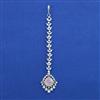 American Diamond Classic Tikka with Rhodium Plating