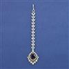 American Diamond Classic Tikka with Rhodium Plating