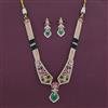 American Diamond Pearl Necklace with Carat Plating