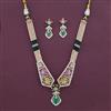 American Diamond Pearl Necklace with Carat Plating