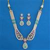 American Diamond Classic Necklace with Carat Plating