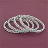 American Diamond Classic Bangles with Rhodium Plating