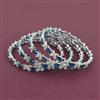 American Diamond Classic Bangles with Rhodium Plating