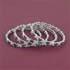 American Diamond Classic Bangles with Rhodium Plating