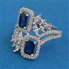 American Diamond Adjustable Ring with Rhodium Plating