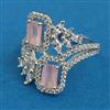 American Diamond Adjustable Ring with Rhodium Plating