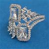 American Diamond Adjustable Ring with Rhodium Plating