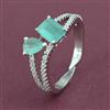 American Diamond Adjustable Ring with Rhodium Plating