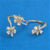American Diamond Classic Ring with Rhodium Plating 2 Tone Plating Mehndi Plating
