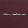American Diamond Pearl Bracelet with Rhodium Plating Gold Plating