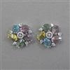 American Diamond Tops with Rhodium Plating