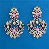American Diamond Pearl Earring with Carat Plating