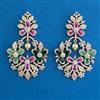 American Diamond Pearl Earring with Carat Plating