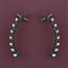 American Diamond Earcuff with Black Plating