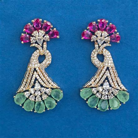 American Diamond Classic Earring with Carat Plating