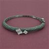 American Diamond Openable kada with Black Plating