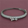 American Diamond Openable kada with Black Plating