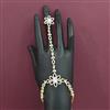 American Diamond Adjustable Hath Pan with Rhodium Plating 2 Tone Plating Mehndi Plating