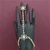 American Diamond Adjustable Hath Pan with Rhodium Plating 2 Tone Plating Mehndi Plating