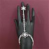 American Diamond Adjustable Hath Pan with Rhodium Plating 2 Tone Plating Mehndi Plating