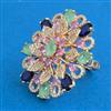 American Diamond Adjustable Ring with Carat Plating
