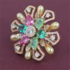 American Diamond Adjustable Ring with Carat Plating