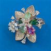 American Diamond Adjustable Ring with Carat Plating