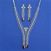 American Diamond Classic Necklace with Rhodium Plating