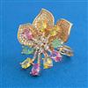 American Diamond Adjustable Ring with Carat Plating