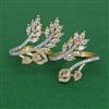 American Diamond Classic Ring with 2 Tone Plating