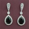 American Diamond Classic Earring with Rhodium Plating