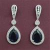 American Diamond Classic Earring with Rhodium Plating
