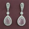 American Diamond Classic Earring with Rhodium Plating