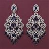 American Diamond Classic Earring with Rhodium Plating