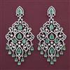 American Diamond Classic Earring with Rhodium Plating