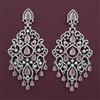 American Diamond Classic Earring with Rhodium Plating